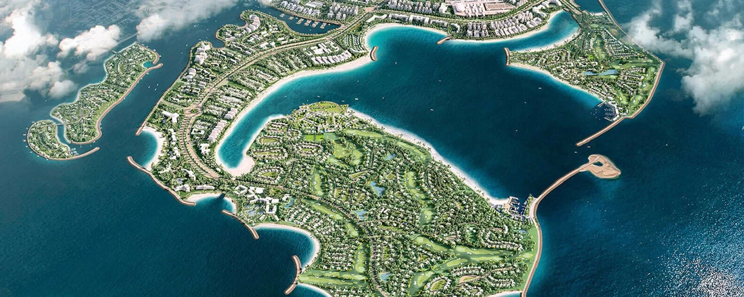 Sunset Bay Dubai Islands Location Map